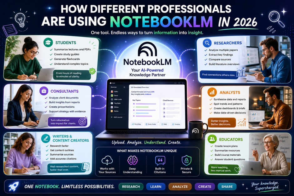 How Different Professionals Are Using NotebookLM in 2026